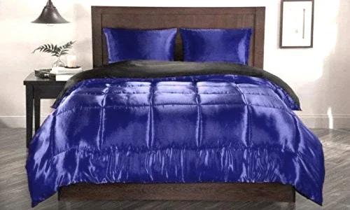 Miniatura 15 de Seda de satén suave de tamaño individual (juego de ropa de cama de 5 piezas, muchos más colores) seda satinada aguamarina, juego de sábanas, sábana