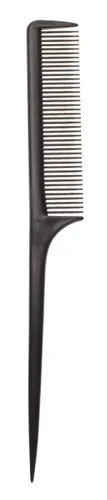 Miniatura 2 de 1/3 paquetes de peine de cola de rata, peine de cola fina profesional, cola de rata, fibra de carbono, resistente al calor, peines con cola