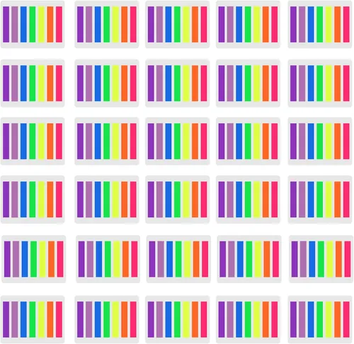SIQUK 4200 pestañas de bandera, marcadores de página de colores, pestañas adhesivas de índice, banderas de página, 30 juegos de 7 colores