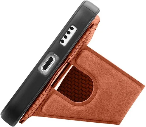 Miniatura 2 de Funda para Xiaomi Poco M5s 4G, Funda para Redmi Note 10 4G / Note 10S 4G / Note 11 SE (India) Funda de cuero PU ranuras para tarjetas Soporte