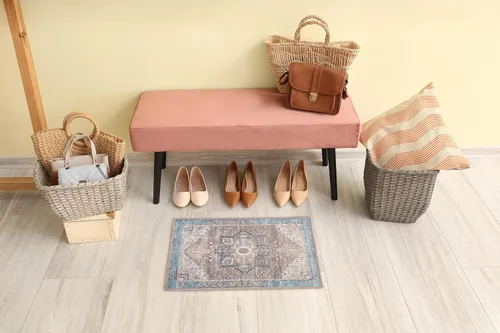 Miniatura 62 de GLN Rugs Bohemian Collection - Alfombra de felpilla lavable a máquina, bohemio vintage, antideslizante, alfombra de felpilla de pelo bajo, alfombra