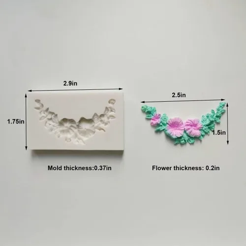 Miniatura 6 de Pequeños artículos encantadores Juego de moldes de silicona para fondant para decoración de pasteles, pasta de goma, dulces y chocolate, arcilla