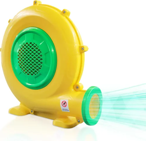 Soplador de aire de 480 W, 0.64 HP, potente soplador inflable de casa de rebote, bomba de ventilador eléctrico portátil perfecta para casa