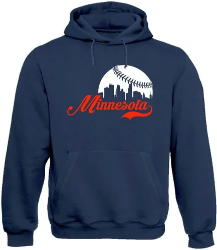 Miniatura 30 de Xtreme Apparrel Cityscape Skyline - Sudadera con capucha para hombre para fanáticos del béisbol