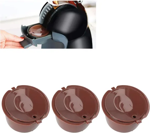 Miniatura 6 de Juego de cápsulas de café reutilizables para Dolce Gusto, recargable, fácil de, gran herramienta para cafetera (1.7-3.4 fl oz)