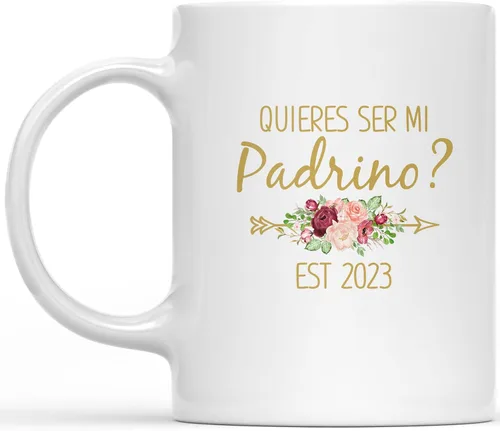 Miniatura 9 de Quieres Ser Mis Padrinos De Bautizo Madrina Regalos En Español Madrina Propuesta Quieres Ser Mi Madrina Padrino Taza De Café Padrinos De Bautizo