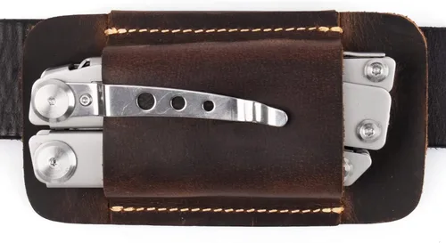Miniatura 10 de Topstache Funda para Cuchillo, Funda de Cuchillo Hecha a Mano, Funda de Cuero de Transporte Horizontal para Cinturón, Organizador de Bolsillo EDC
