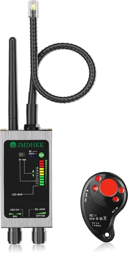 Miniatura 8 de JMDHKK Detector de Cámara Oculta M8000, Detector de Micrófonos Espía, Buscador de Cámaras, Detector de Señal para Hoteles, Viajes, Vehículos, Gris