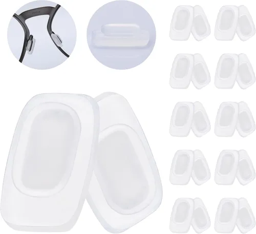 Miniatura 7 de 10 pares de piezas de nariz de goma de silicona de repuesto compatibles con Costa South Point/Flagler/Ponce/Fernandina/Shipmaster/Wader; cartucho