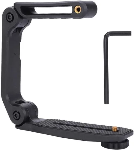 Miniatura 9 de Soporte estabilizador de extensión para videocámara digital DSLR, mango protector de cámara de filmación de video con micrófono universal flash