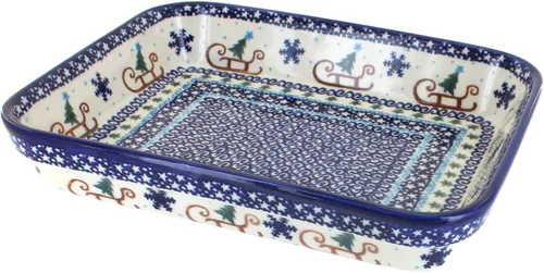 Miniatura 5 de Blue Rose Polish Pottery - Repostero rectangular pequeño de mariposa amarilla - 10.25" x 8" - Único, apto para lavavajillas y resistente