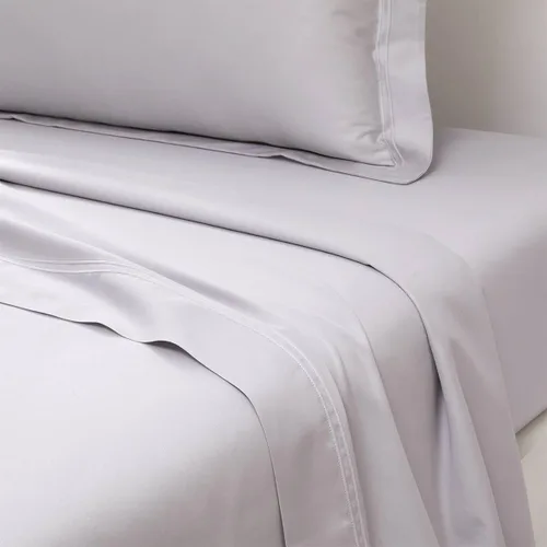 Miniatura 13 de Yves Delorme Triomphe Dune - Sábana encimera tamaño matrimonial/Queen de 94 x 116 pulgadas, sábanas lujosas extra suaves y cálidas, ropa de cama