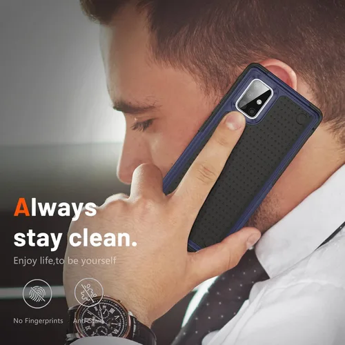 Miniatura 316 de Jeylly Compatible con Samsung Galaxy A22 5G Funda, Funda Samsung A22 5G con 2pcs protectores de pantalla de vidrio templado