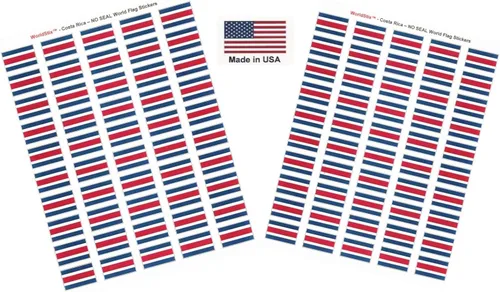 Miniatura 305 de 100 calcomanías de la bandera de Alaska; 1.5" x 1" hechas en Estados Unidos, calcomanías autoadhesivas de la bandera del estado para álbumes