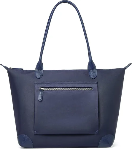 Miniatura 6 de DORIS&JACKY Bolso de mano para mujer, grande, ligero, de cuero, de nailon, para el trabajo, bolso de hombro y bolso de viaje plegable