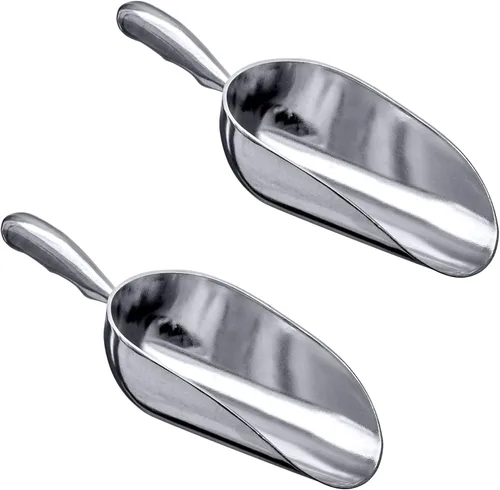 Miniatura 7 de Amazing Abby - Elsa - Cucharas de hielo de aluminio de 12 onzas (juego de 2), cucharas de aluminio fundido, grado alimenticio, buenas para uso