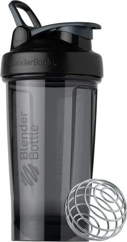 Miniatura 5 de BlenderBottle Strada Shaker Cup (28 onzas, blanco) y BlenderBottle Shaker Bottle Pro Series (24 onzas, negro)