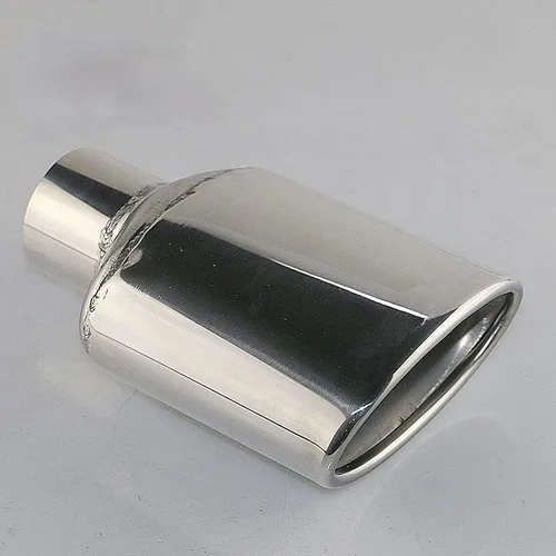 Miniatura 3 de 1 tubo de escape de 2.5 pulgadas, estilo AMG, puntas de escape ovaladas, de acero inoxidable, compatibles con Mercedes Benz de 4.7 pulgadas, salida