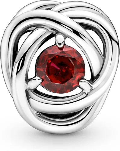 Miniatura 2 de PANDORA Colgante de plata de ley con cristal rojo verdadero Plata esterlina cristal