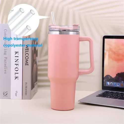Miniatura 5 de Pajitas de repuesto para vaso Stanley 20, 30, 40 onzas, popotes transparentes reutilizables de 12 pulgadas con cepillo de limpieza largo para vaso