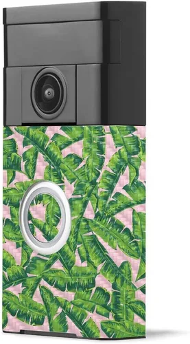 Miniatura 21 de MightySkins - Piel de fibra de carbono para timbre de video con anillo – Madera abstracta Acabado de fibra de carbono texturizado protector