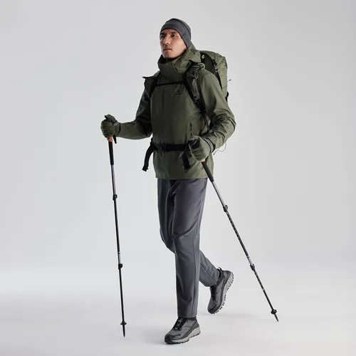 Miniatura 3 de KAILAS Chaqueta de esquí para hombre, abrigo de invierno impermeable 3 en 1, chaqueta de esquí resistente al viento, chaqueta de nieve acolchada