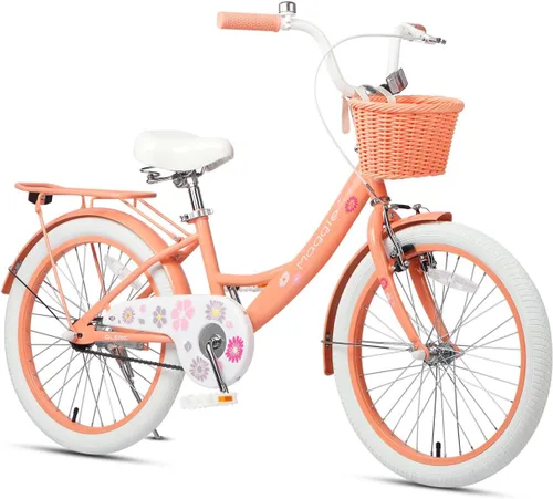 Miniatura 15 de Glerc Maggie Girls Bike, 12-20 Inch Kids Bike for 2-13 Years Old Children, Princess Style Kids Bicycle with Doll-Seat & Basket & Training Wheels