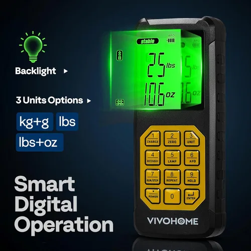 Miniatura 6 de VIVOHOME Báscula electrónica de carga de refrigerante con válvula de carga de dosificación automática separada con bomba de vacío de paletas