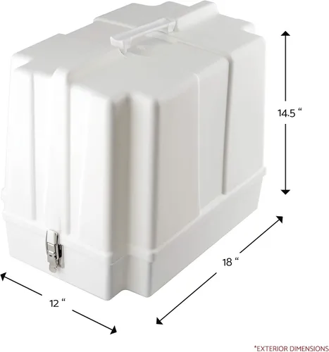 Miniatura 3 de Brother 5300A - Estuche rígido para máquina de coser, color blanco roto de 18 x 12 x 14 pulgadas