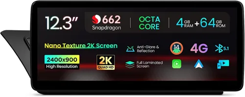 XTRONS Estéreo de coche Android 13 de 12.3 pulgadas para Audi A4 S4 RS4 A5 S5 RS5 B8 Concierto/Sinfónica Sistema de Radio, IPS Pantalla táctil