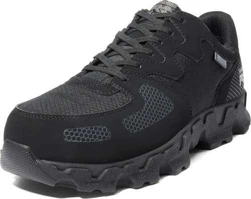 Timberland PRO Mudsill - Zapato de trabajo industrial con punta de seguridad de acero bajo, para hombre, gris/zafiro, 10 M