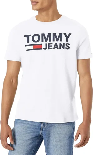 Tommy Hilfiger Camiseta de manga corta con logotipo de Tommy Jeans para hombre