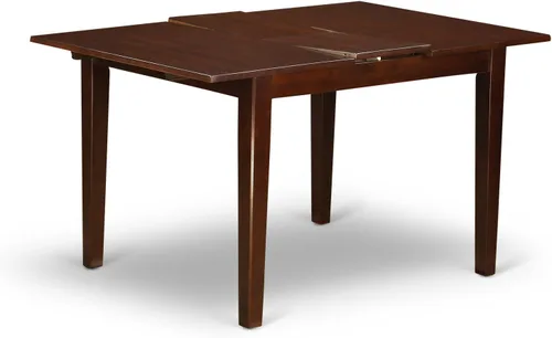 Miniatura 4 de East West Furniture NFT-MAH-T Norfolk - Mesa de comedor rectangular con hoja de mariposa, 32 x 54 pulgadas, caoba