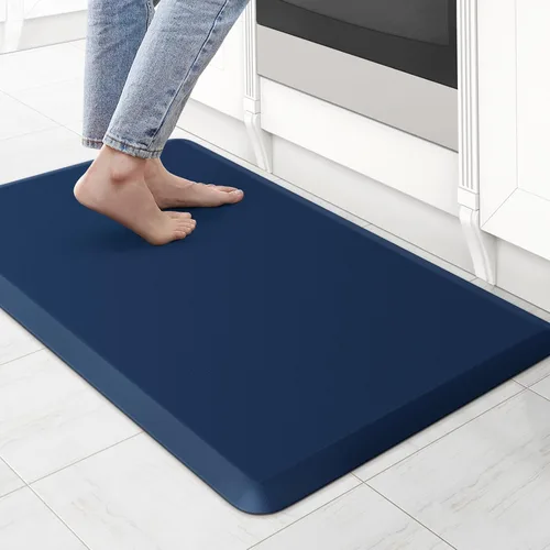 Miniatura 72 de KitchenClouds Alfombra de cocina acolchada anti fatiga, 17.3 x 60 pulgadas, impermeable, antideslizante, tapete de escritorio cómodo, para cocina