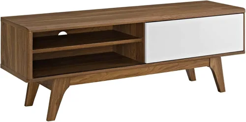 Miniatura 12 de Modway Envision Mid-Century Modern, archivador, color blanco nogal