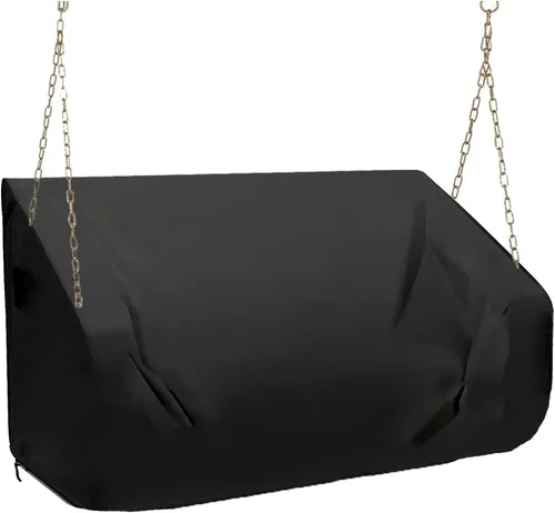 Miniatura 13 de Funda para Columpio de Porche de 63 Pulgadas Resistente a la Intemperie 420D Oxford Funda para Columpio de Exterior Fundas para Asientos - Fundas
