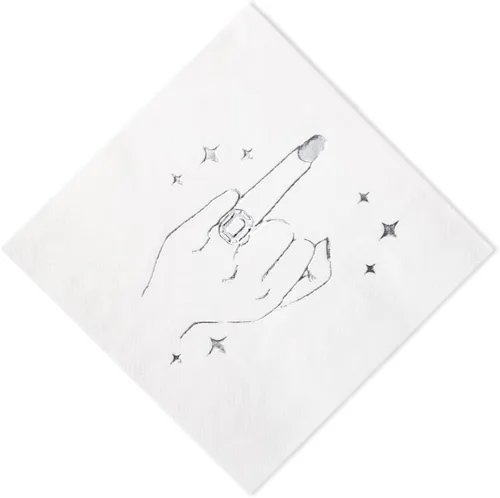 Miniatura 9 de Paquete de 100 servilletas de cóctel de papel con diseño dorado, cena formal, aniversario, servilletas de boda para mesas, habitaciones