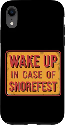 Snorefest Funny Sarcastic Mom Boss Parent Team Work Jokes Case for iPhone XR