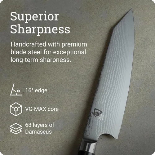 Miniatura 3 de Shun Classic Cuchillo Kiritsuke de 8" Negro
