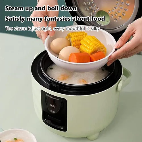 Miniatura 7 de Arrocera multifuncional, olla a presión automática pequeña para el hogar, olla de cocción lenta de acero inoxidable cepillado, olla con función