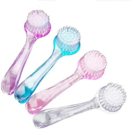 ARTIBETTER Juego de 8 cepillos faciales exfoliantes faciales con tapa, 8 piezas de cepillo facial manual para limpieza profunda de poros,