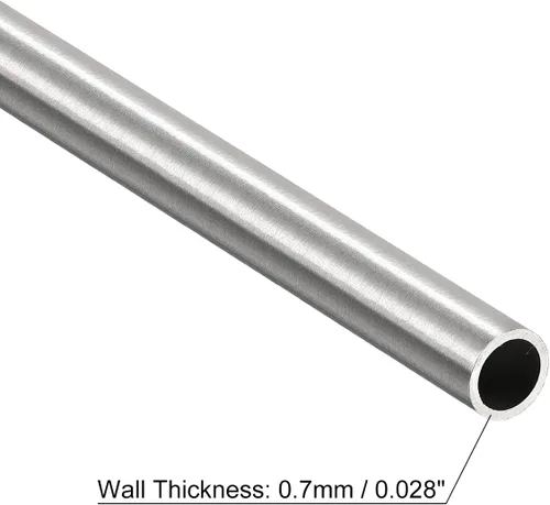 Miniatura 3 de uxcell Tubo capilar del acero inoxidable 304, tubería gruesa del metal de la longitud de la pared de 820.2 ft m del OD 23.0 ft m x 2.3 ft m