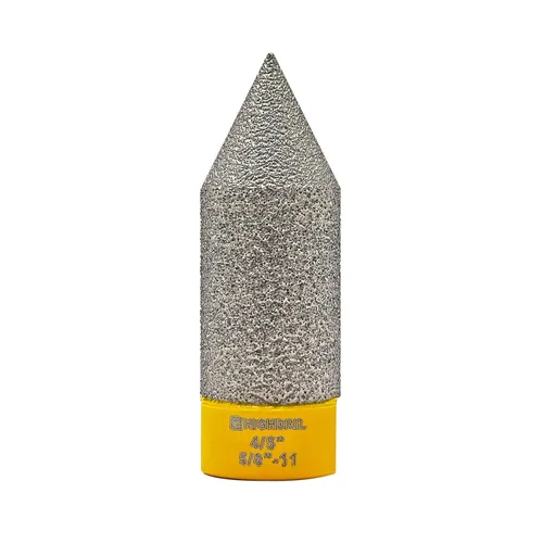 Miniatura 7 de Broca de fresado de biselado de diamante, broca avellanadora de diamante HIGHDRIL con rosca de 5/8-11 para ampliación de agujeros de 1 pulgada