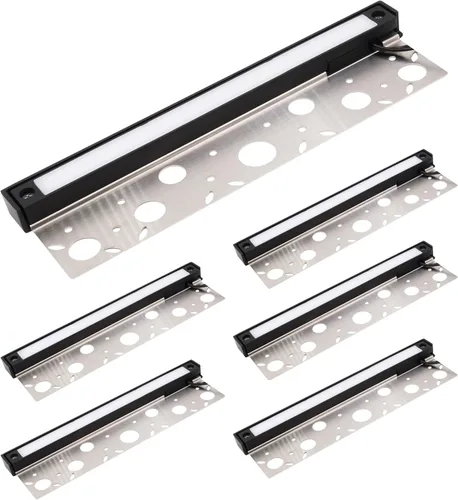 LUMENGY Luz LED Hardscape de 12 pulgadas, 1 a 4 vatios regulable, 2700 K blanco cálido, 12 V, función fácil de reemplazar, incluye 3 placas de