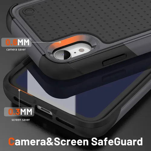 Miniatura 39 de Jeylly Funda para iPhone SE/Funda para iPhone 5S, Exterior de Plástico Duro que Absorbe Golpes + Interior de Silicona de Goma Defensor contra