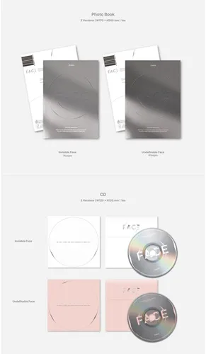 Miniatura 3 de Jimin Solo Album FACE Photobook ver. (SET (Cara invisible + Cara indefinible))