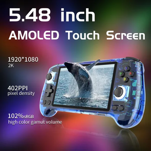 Miniatura 3 de RG556 Consola de Juegos Portátil Retro Android 13, rg 556 Consola de Juegos Portátil con Pantalla Táctil OLED de 5.48 pulgadas, RG556 Compatible