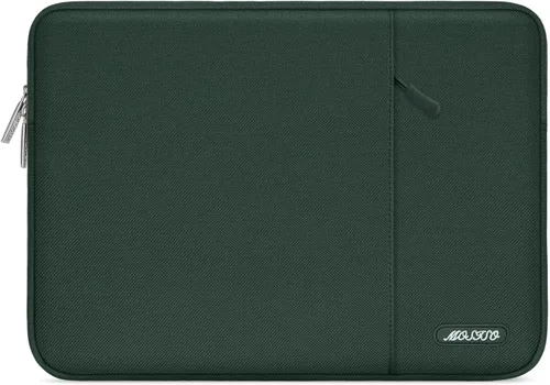 Miniatura 43 de MOSISO Funda vertical de poliéster con bolsillo para laptop de 15, 15.6 y 16 pulgadas, para computadora MacBook Pro 16 M4, M3, M2 y M1, HP, Acer