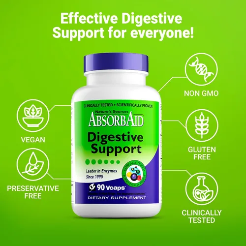 Miniatura 4 de Nature's Sources AbsorbAid - Soporte digestivo - 90 Vcaps