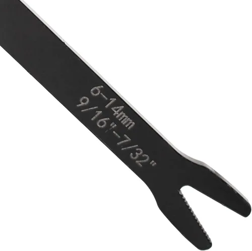 Miniatura 4 de Larcele Llave inglesa ajustable de doble extremo de 0.236-0.984 in, herramienta multifuncional para montar al aire libre o mantenimiento del Negro